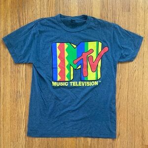 MTV Graphic T-Shirt in Blue, Adult Small